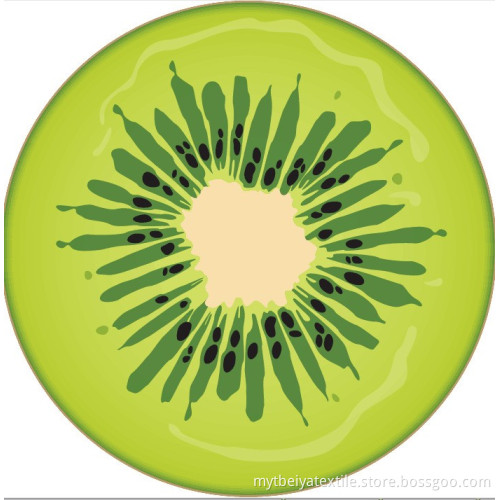 Customized Color Microfiber/Cotton Custom Printing Round Beach Towel